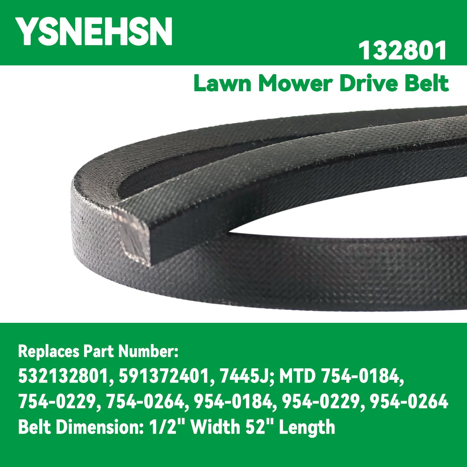 meganebusu⭐︎ Amazon.com : 132801 Riding Lawn Mower Belt 1/2